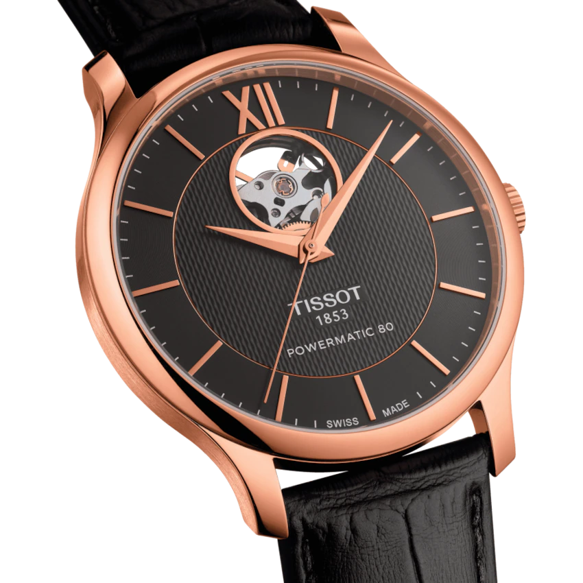 Tissot Tradition Powermatic 80 Open Heart Damenuhr- T063.907.36.068.00