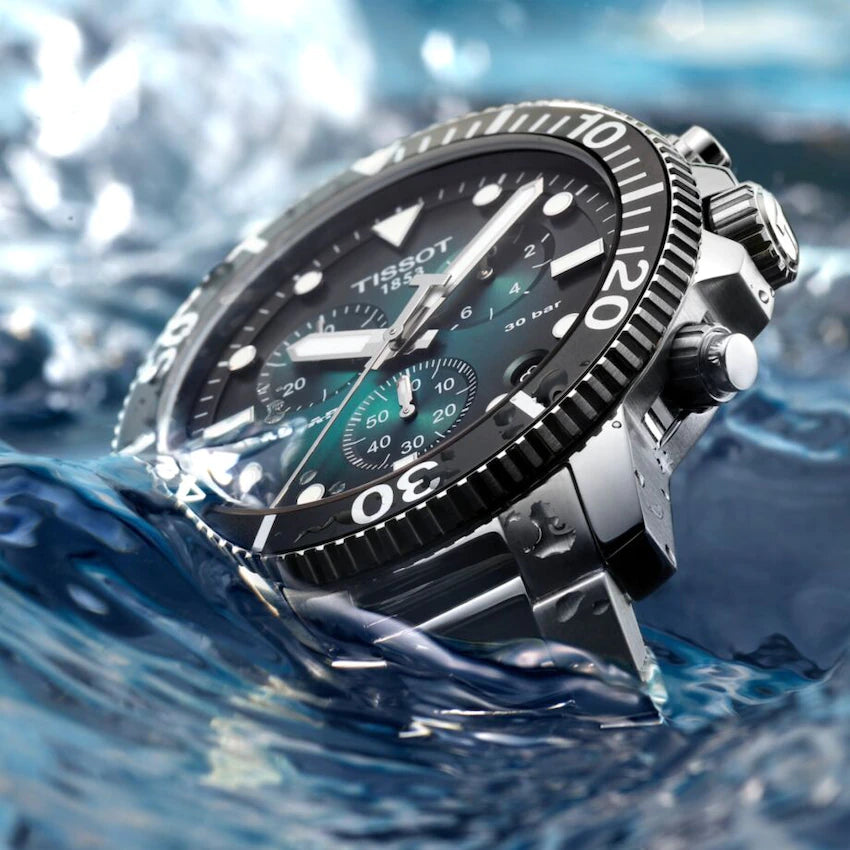 Tissot Seastar 1000 Quartz Chronograph Grün-T120.417.11.091.01