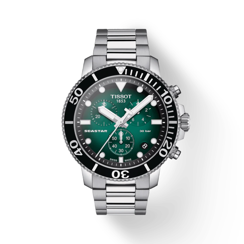 Tissot Seastar 1000 Quartz Chronograph Grün-T120.417.11.091.01