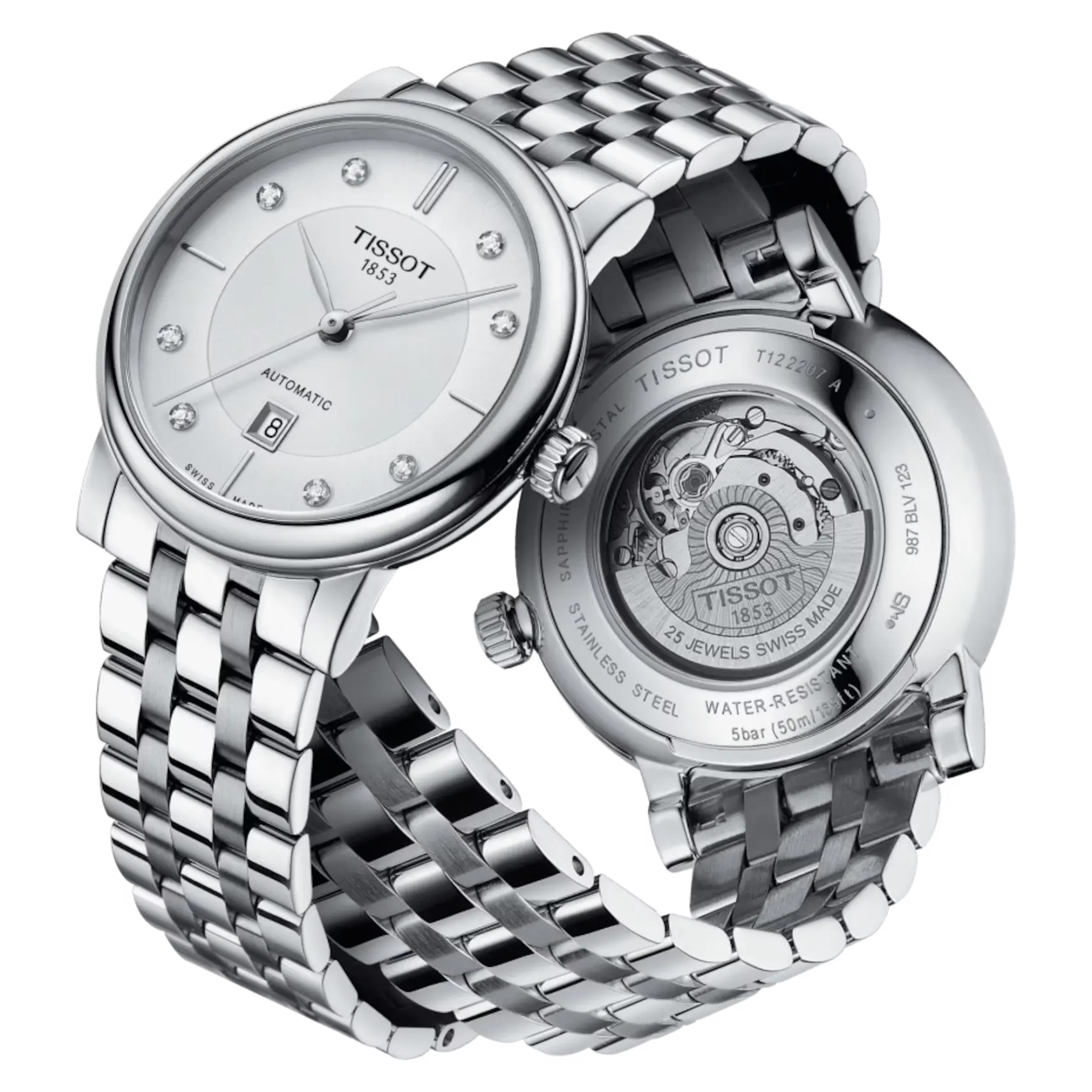 Tissot Carson Premium Automatic Lady Diamond Damenuhr - T122.207.11.036.00
