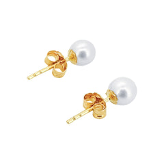 Perlen Ohrstecker Gelbgold 3-3.5 mm für Damen - GPG-335