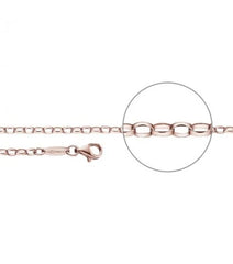 Der Kettenmacher Ankerkette Oval Vergoldet -Rotgold Kette - A1