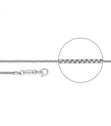 Der Kettenmacher Venezianerkette Bombiert Halbrund- Silber Kette - V3