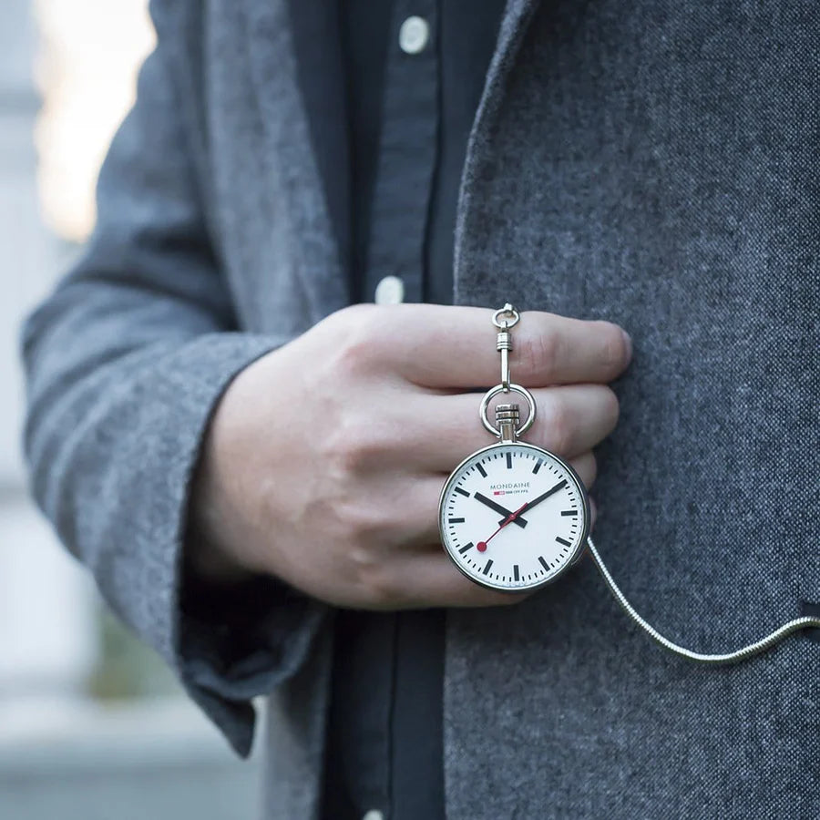 Mondaine Taschenuhr mit Kette Herrenuhr - A660.30316.11SBB