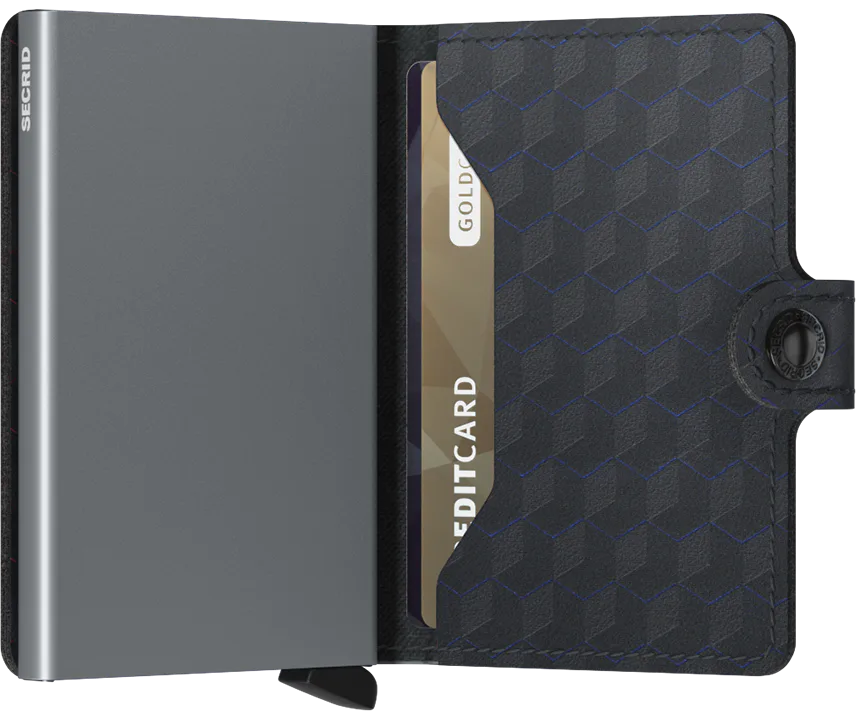 Secrid Miniwallet Optical Black-Titanium mit Gravur - MOp-Black-Titanium