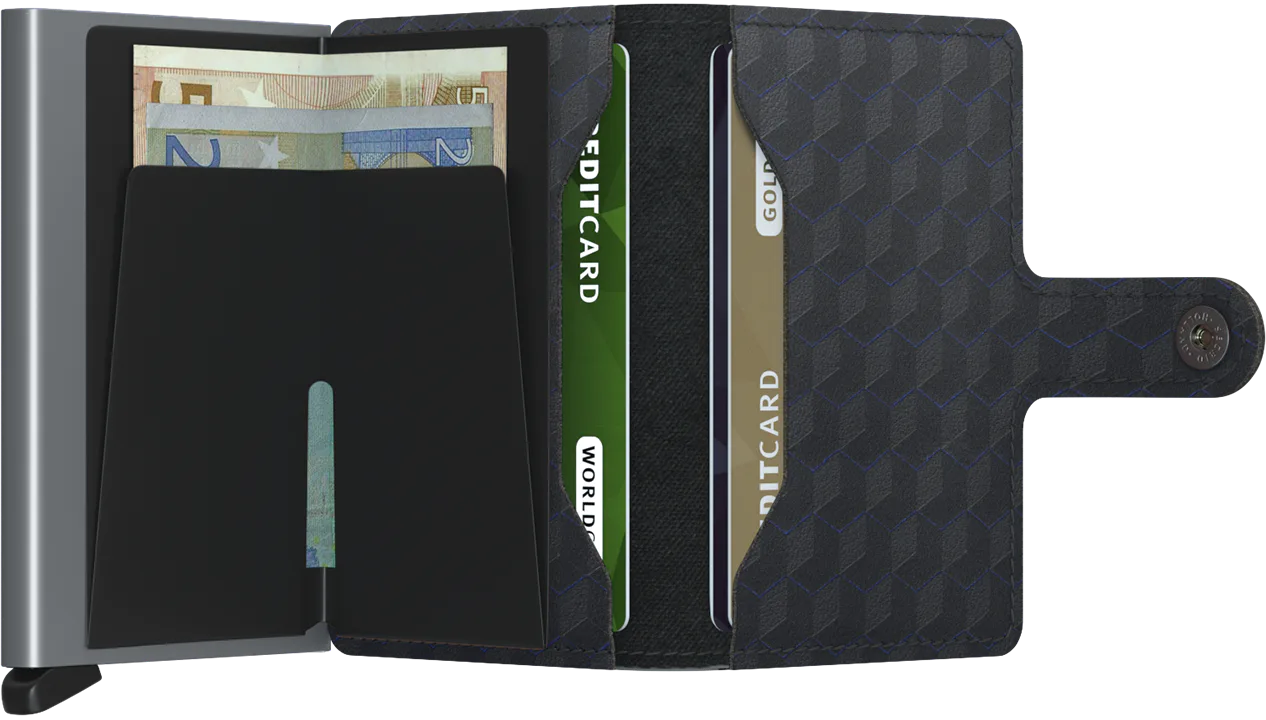 Secrid Miniwallet Optical Black-Titanium mit Gravur - MOp-Black-Titanium