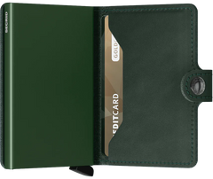 Secrid Miniwallet ORIGINAL GREEN mit Gravur - M-Green
