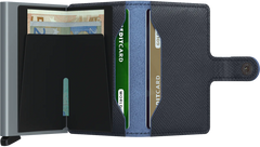 Secrid Miniwallet Saffiano Navy mit Gravur - MSa-Navy