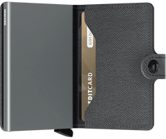Secrid Miniwallet TWIST GREY mit Gravur  - MTw-Grey