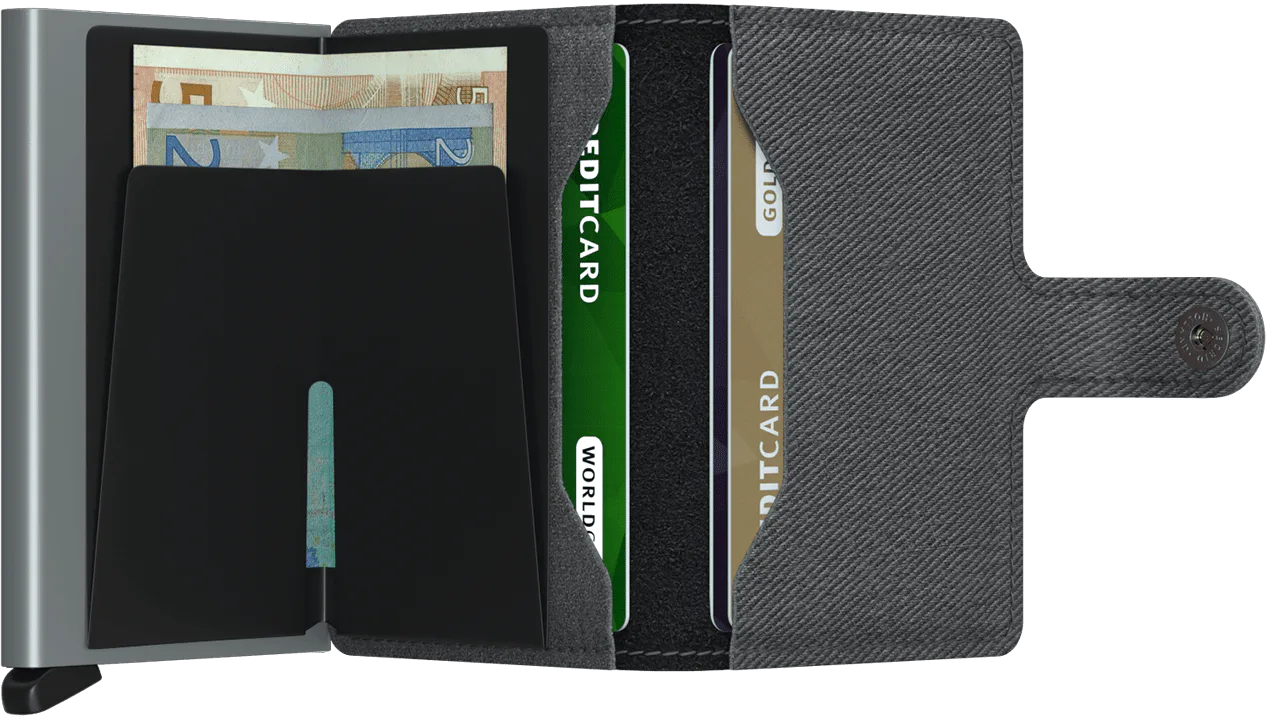 Secrid Miniwallet TWIST GREY mit Gravur  - MTw-Grey