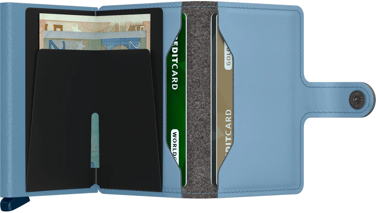 Secrid Miniwallet YARD POWDER SKY BLUE mit Gravur - MYp-Sky Blue