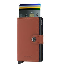 Secrid Miniwallet  Matte Brick-Black mit Gravur - MM-Brick-Black