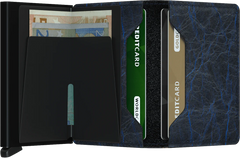 Secrid Slimwallet Crunch Blue mit Gravur - SCr-Blue