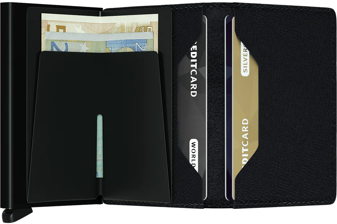 Secrid Slimwallet Crisple Black mit Gravur - SC-Black