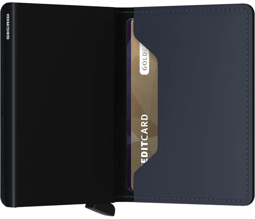 Secrid Slimwallet Matte Night Blue mit Gravur - SM-Night Blue