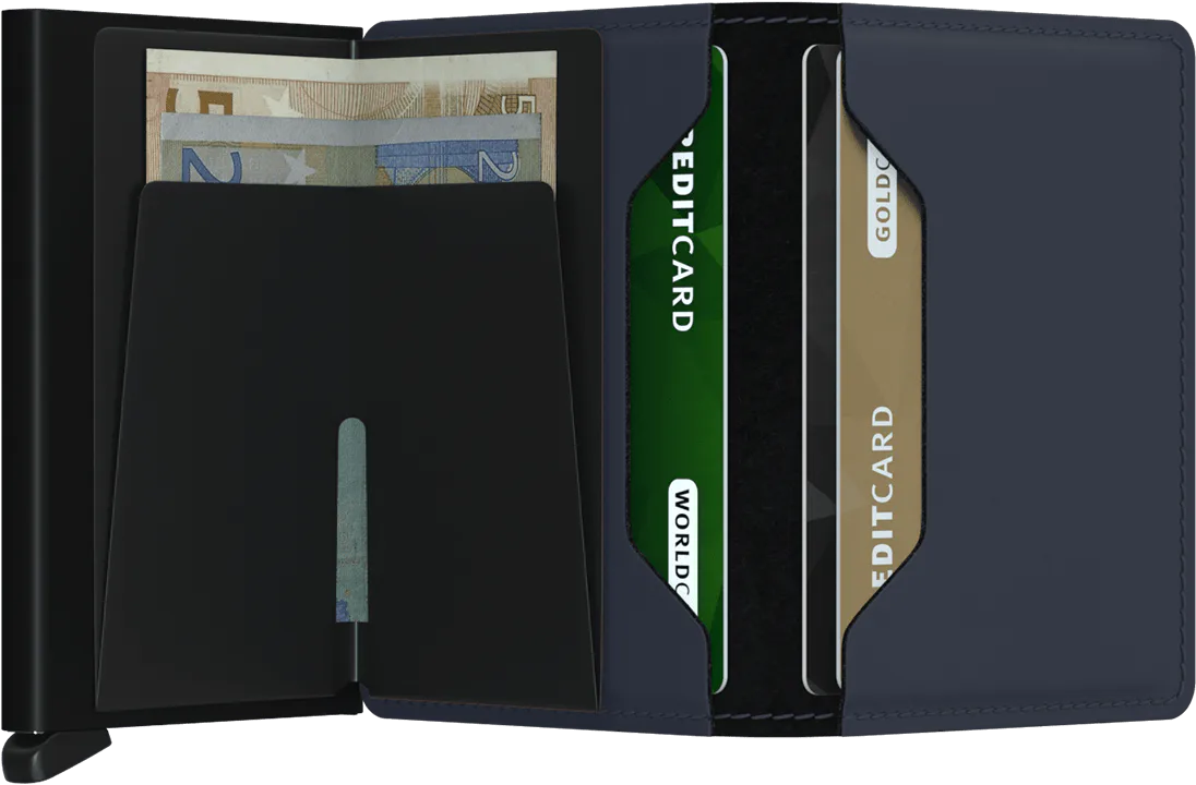 Secrid Slimwallet Matte Night Blue mit Gravur - SM-Night Blue