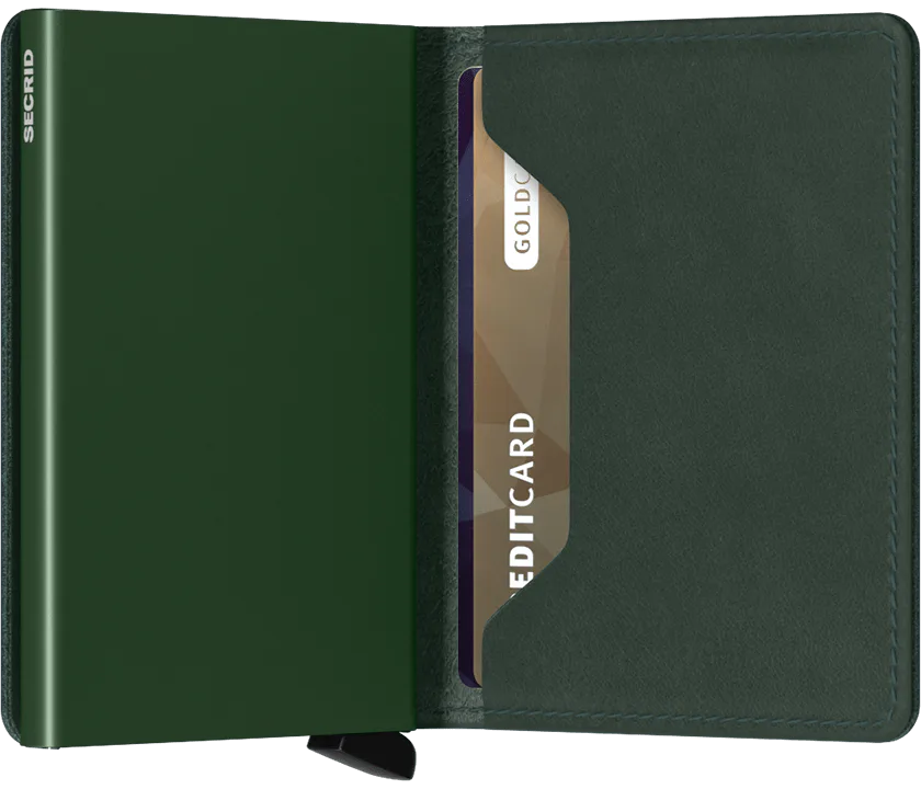 Secrid Slimwallet Original Green mit Gravur - SO-Green