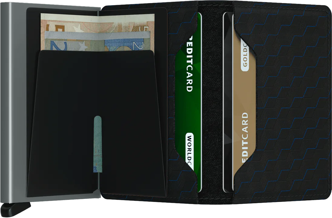 Secrid Slimwallet Optical Black Titanium mit Gravur - SOp-Black-Titanium