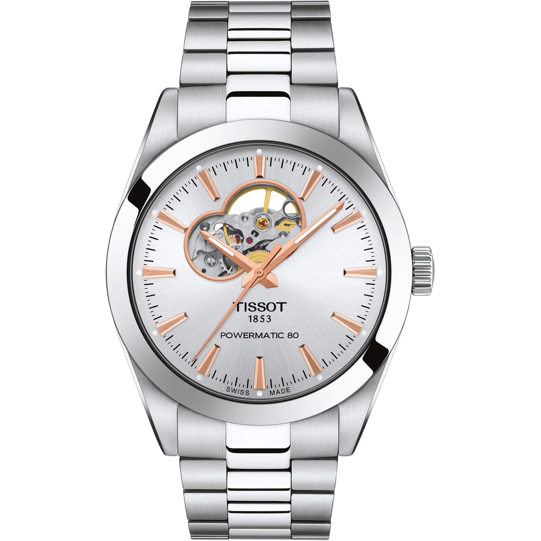 Tissot Gentleman Powermatic 80 Herrenuhr Silber Automatik 40mm - T127.407.11.031.01