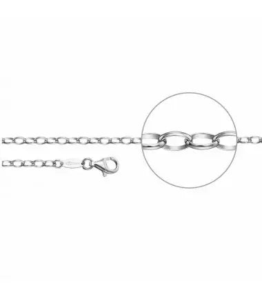 Der Kettenmacher Ankerkette Oval Silber - Silber Kette - A9